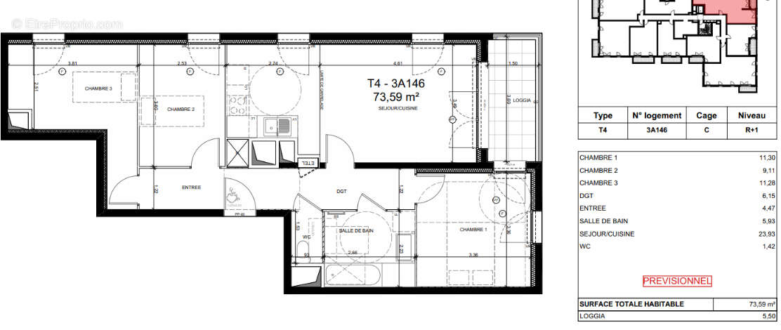 Appartement à CLICHY