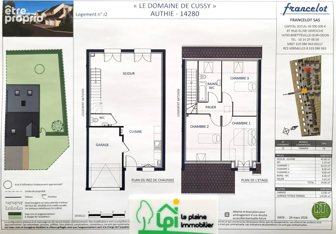A réserver maison de 4/5 pièces avec garage sur un terrain de 276m² - photo 2