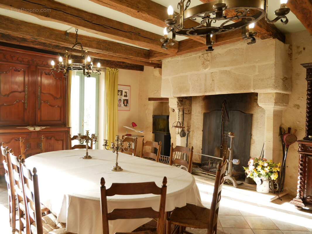 Authentique maison de caractère avec dépendances, cour en pierre et vue sur les vignobles de Saint-Émilion - photo 4