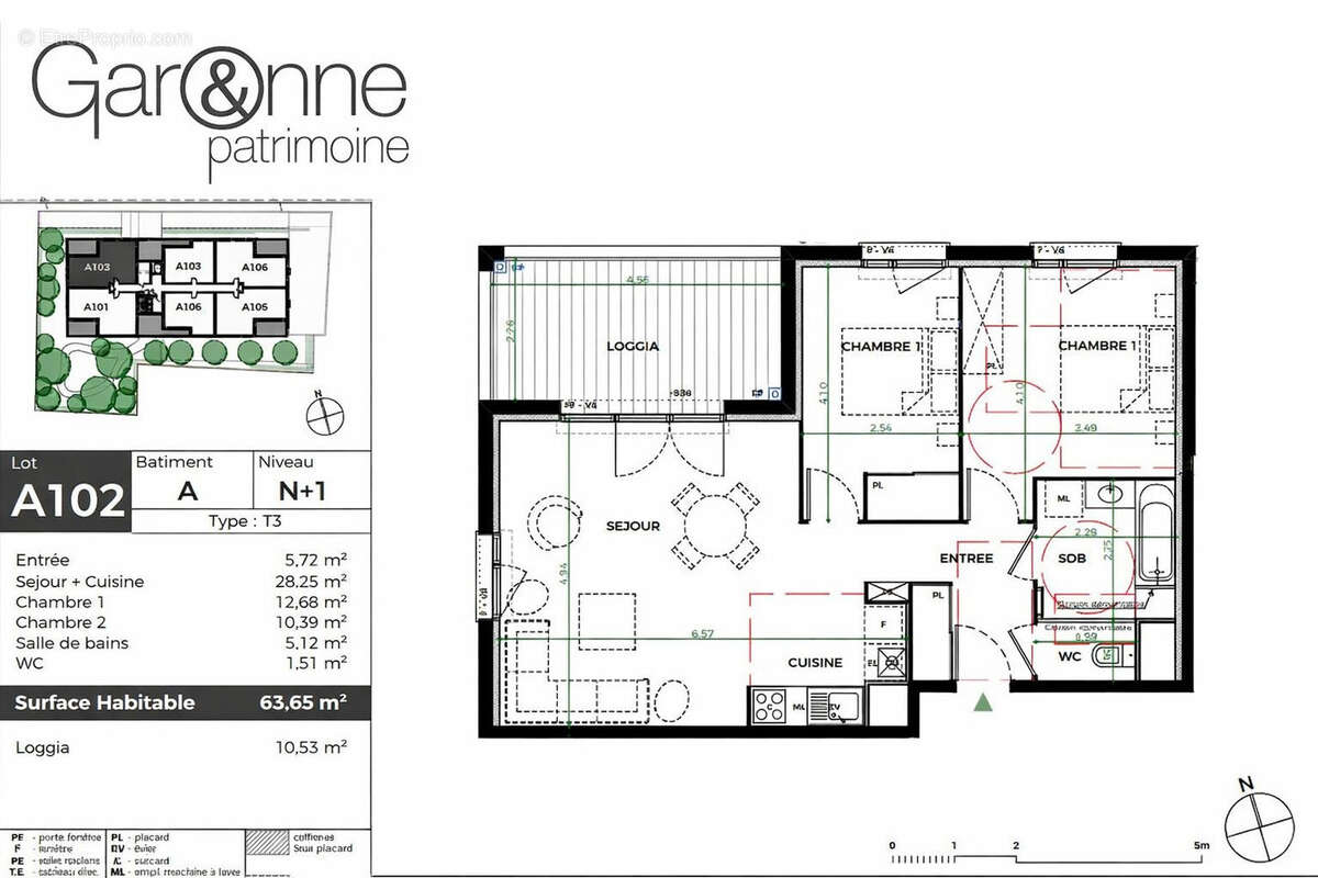 APPARTEMENT T3 à Saint Martin du Touch - photo 7