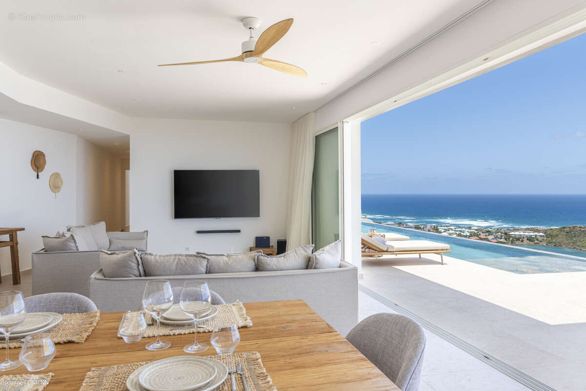 villa 3 chambres Oysrer pound superbe vue mer et St Barth - photo 36