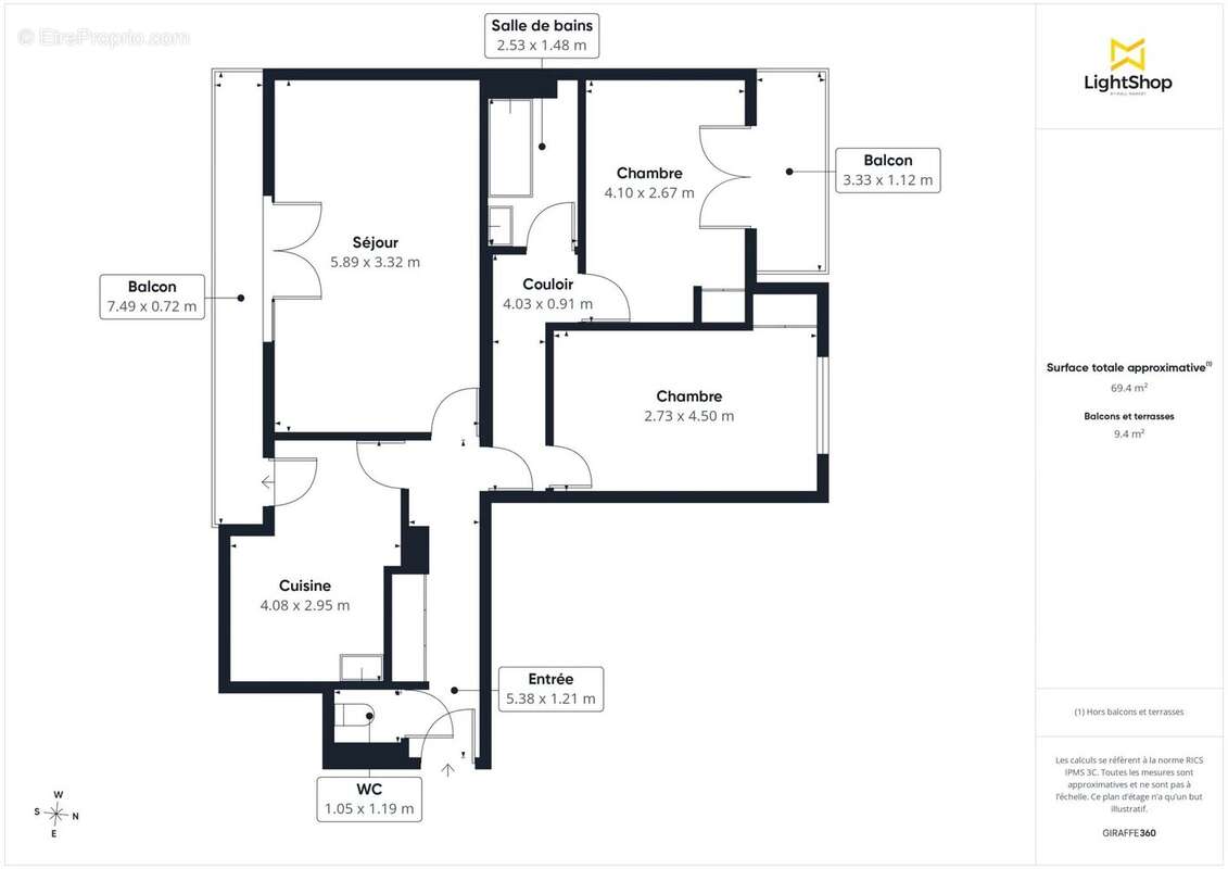 Appartement à JUVISY-SUR-ORGE