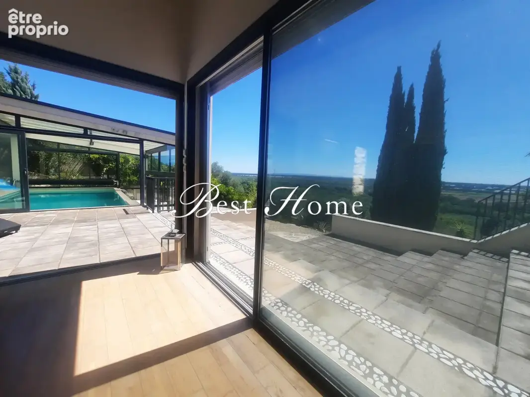 Vue exceptionnelle , Vente au coeur de la  Camargue gardoise , Villa d architecte + superbe terrain a batir - photo 7
