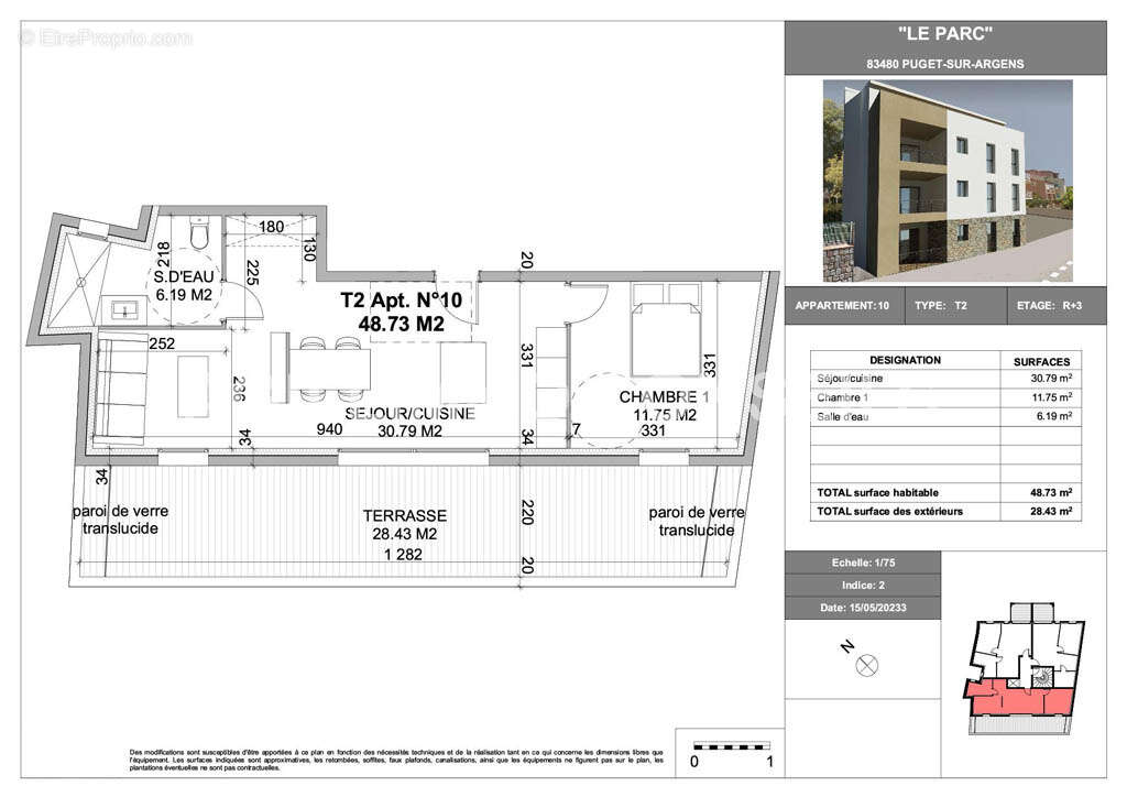 Appartement à PUGET-SUR-ARGENS