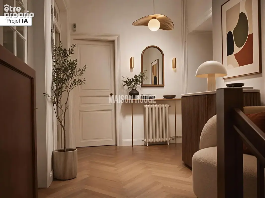 Bel hôtel particulier à vendre, centre-ville de Rennes, 250m² hab, 10 pièces, 8 chbres, garage. - photo 12