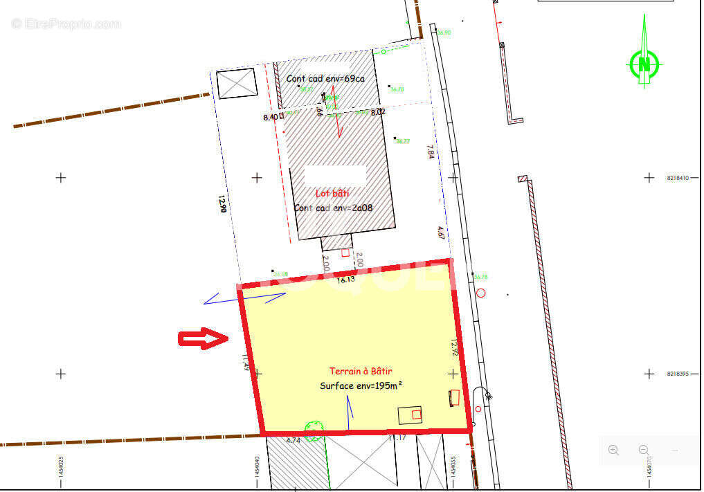 Terrain à SAINT-MARTIN-DE-FONTENAY