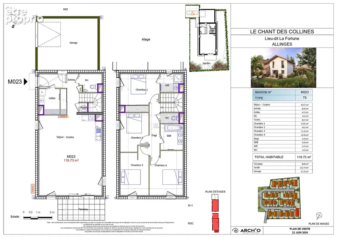 ALLINGES - Maisons 5 pièces - 119.73m² - photo 2