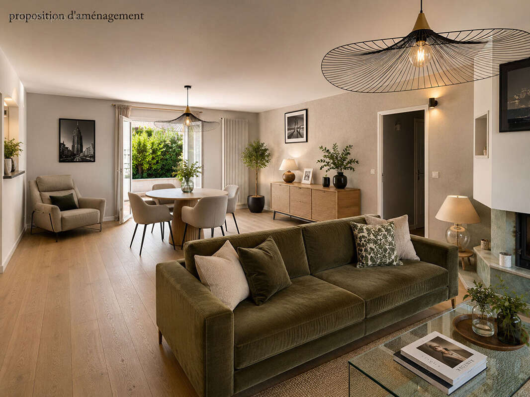 Maison de plain pied  140m² + garage+ jardin avec piscine - photo 4