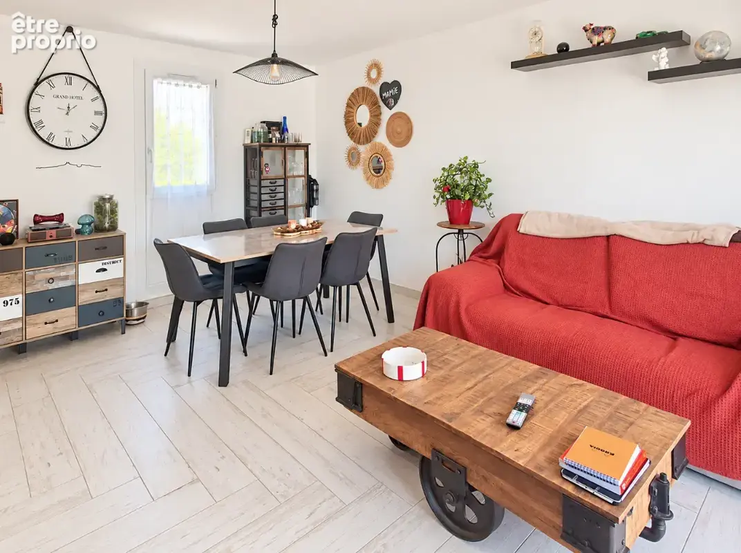 Maison type 4 mitoyenne avec jardin ,garage et 1 place de parking privative - photo 3