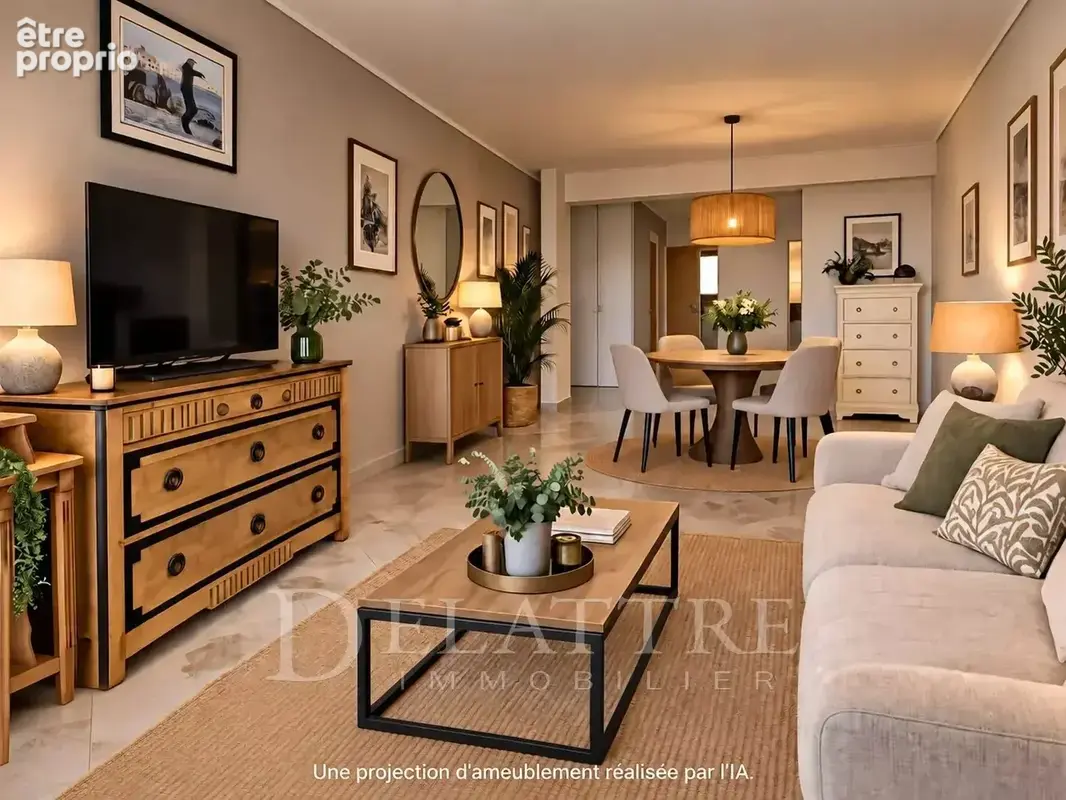 Vence-appartement 3 pieces renove apercu mer - photo 2