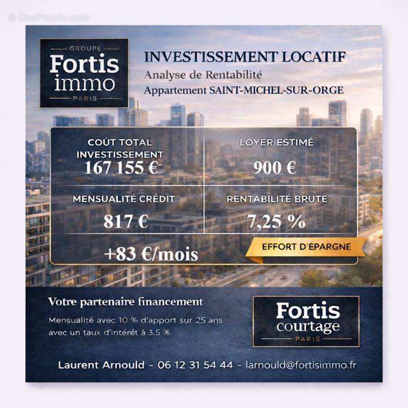 Appartement à SAINT-MICHEL-SUR-ORGE