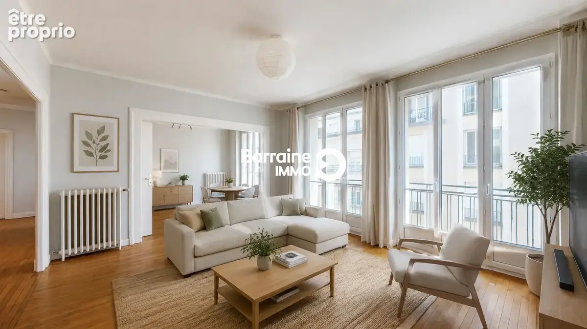 A vendre barraine immo - appartement t4 lumineux avec balcons  ascenseur - photo 3