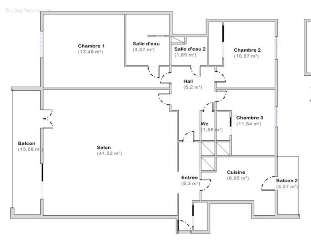 Appartement Rénové avec terrasse - Résidence familiale avec parc et tennis - photo 12