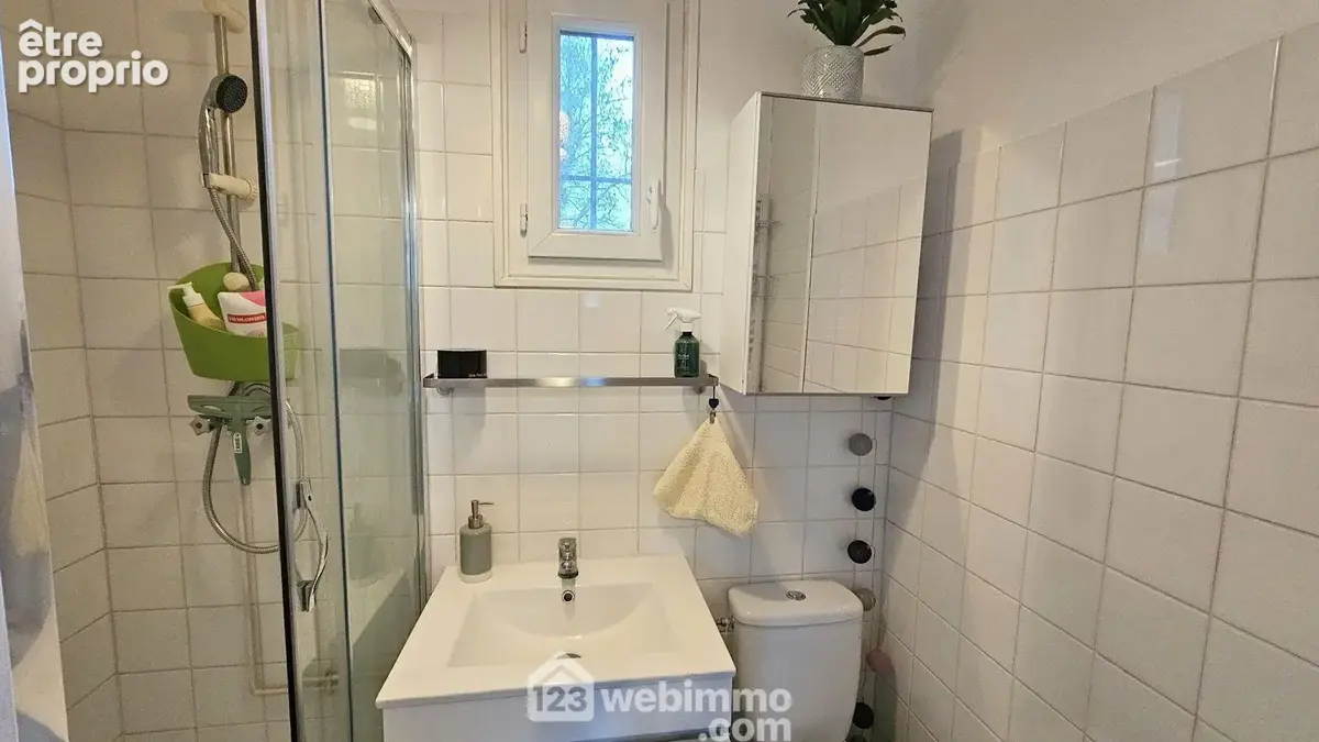 Une salle d'eau/WC de 3 m².