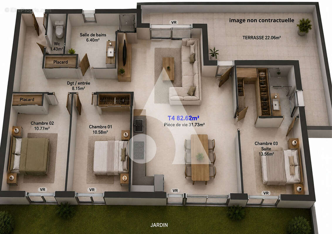 Appartement à AIX-LES-BAINS