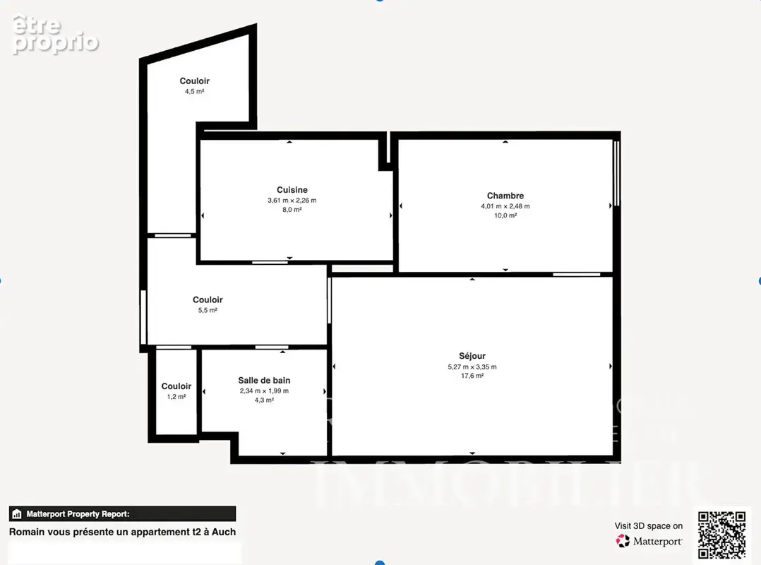 Appartement T2 rénové avec balcon et parking - Vue sur la cathédrale d'Auch - photo 13