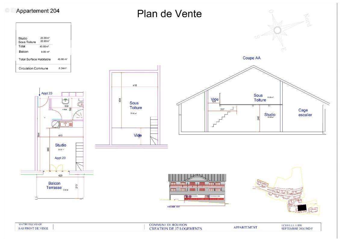 Appartement à ROUBION