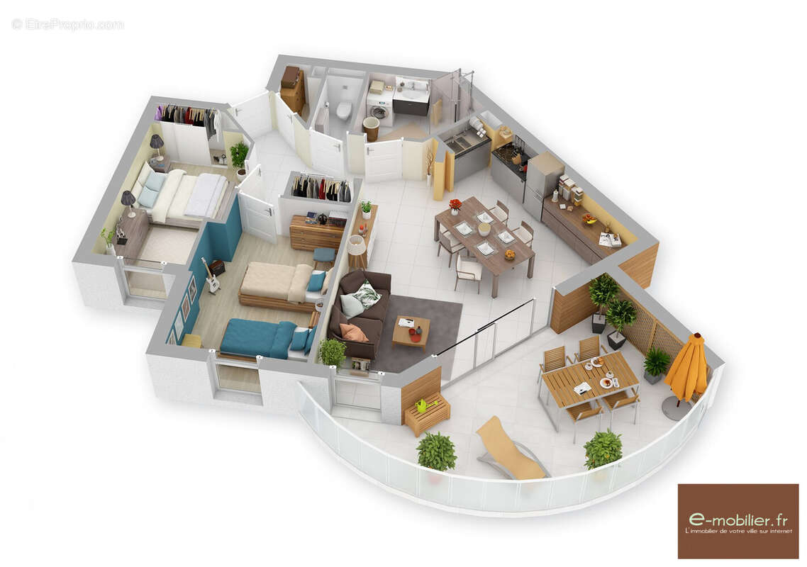 Appartement 85 m² à Saint-Baldoph  - photo 2