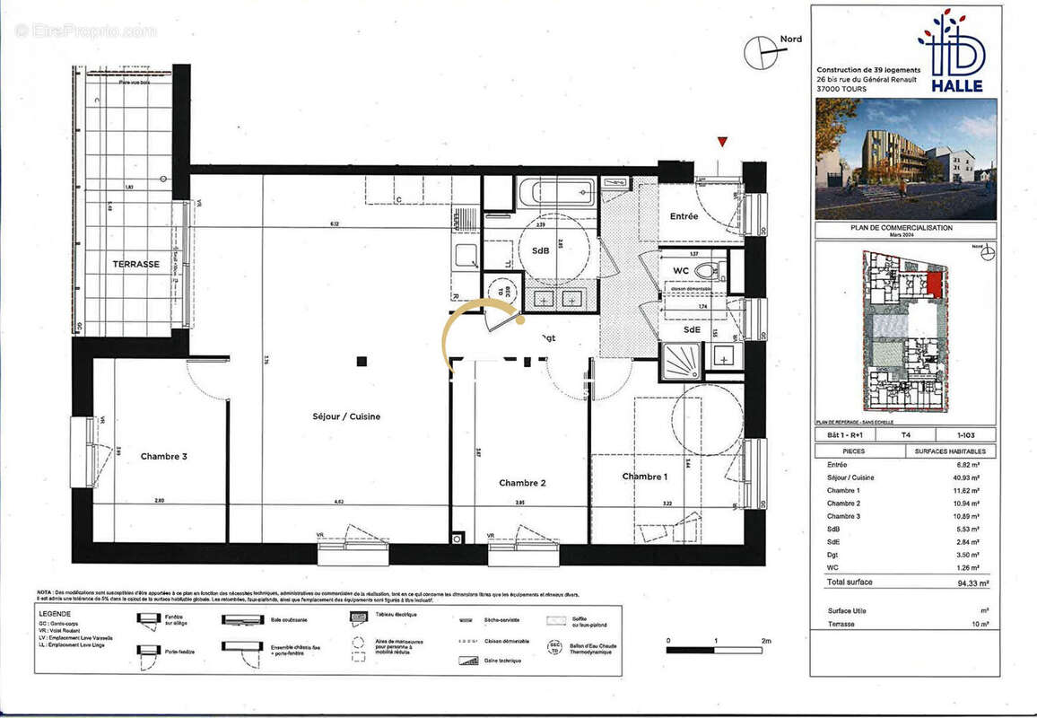 Appartement à TOURS