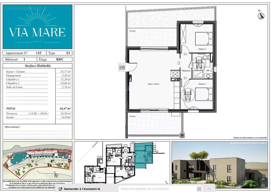 Appartement à GHISONACCIA