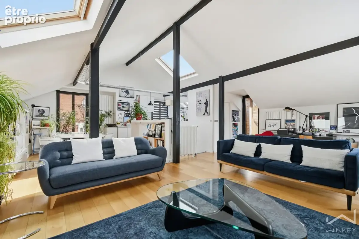Nanterre Plateau du Mont-Valerien — Maison familiale · Espace de vie de plus de 50 m2 esprit loft - photo 2
