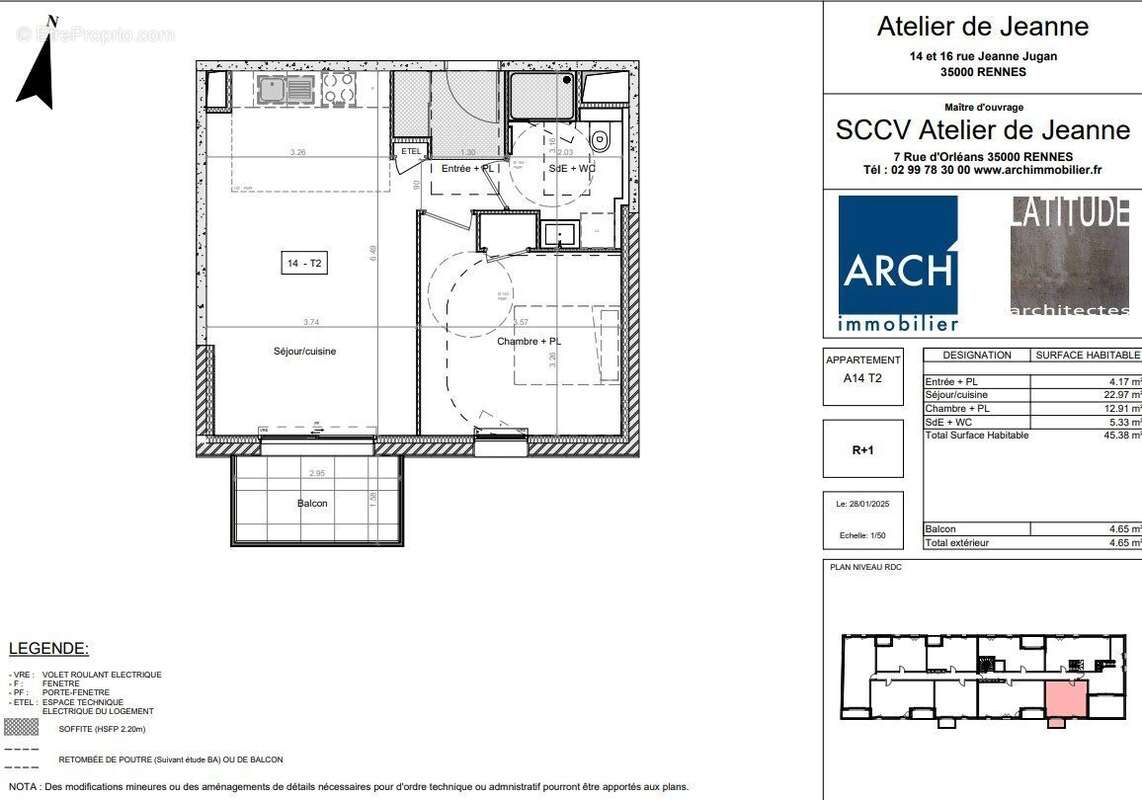 Appartement à RENNES