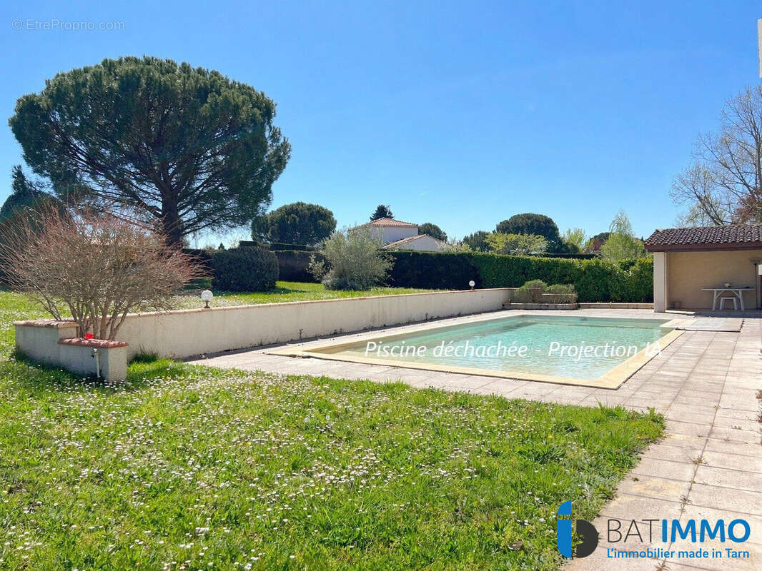 Piscine (projection IA) - Maison à ALBI