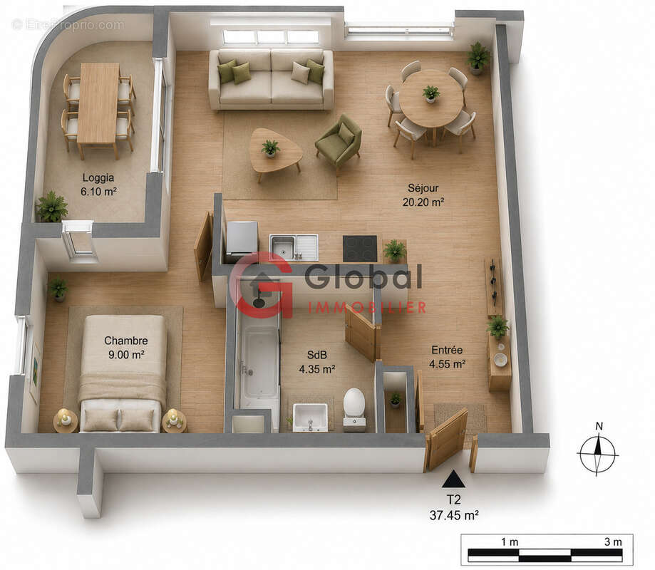 Appartement à MARSEILLE-11E