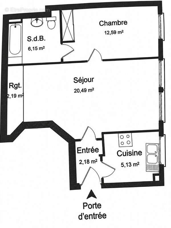 Appartement à PARIS-20E