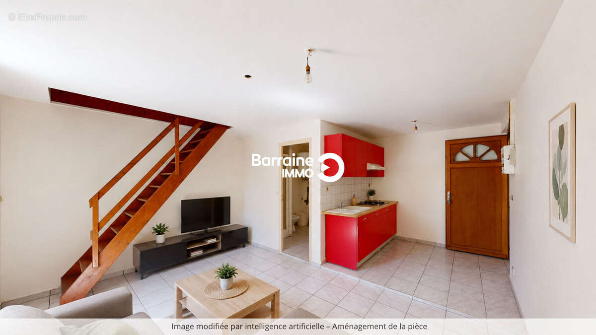 Brest penfeld immeuble de rapport 4 lots : 2 studios - 2 t2 duplex jardin - photo 6