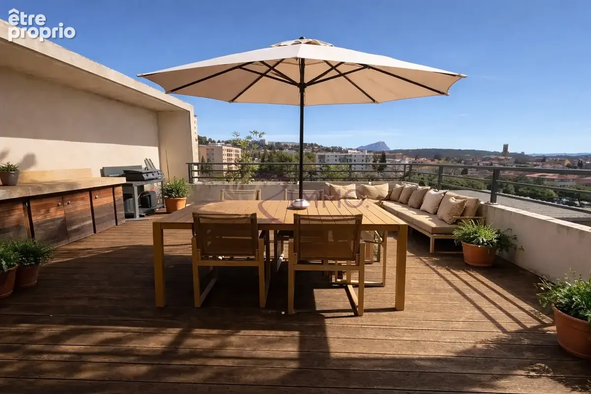 Aix-en-Provence quartier brunet - Appartement d'exception de 222m2 dernier étage avec terrasse panoramique - photo 5