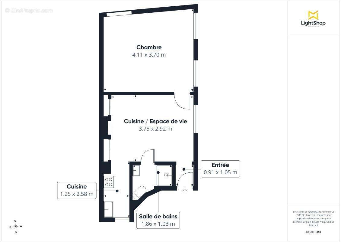 Coup de coeur - 2 pièces de 33,5m² - 5ème étage avec ascenseur + charme de l'ancien - Rue Lavoisier, Paris - photo 4