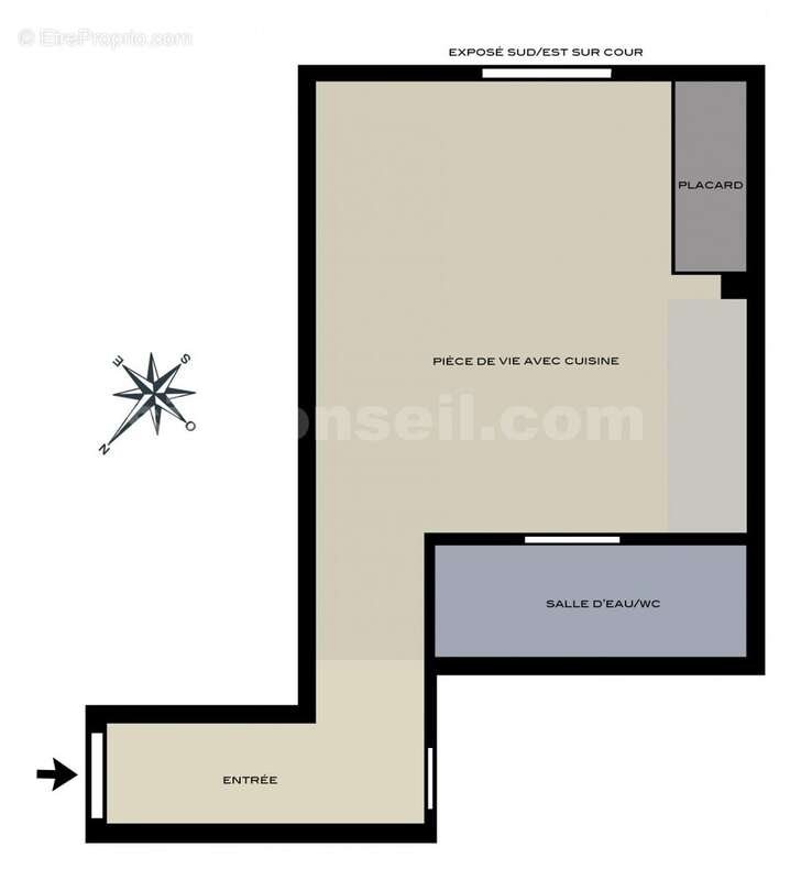 core51-guid - Appartement à PARIS-14E