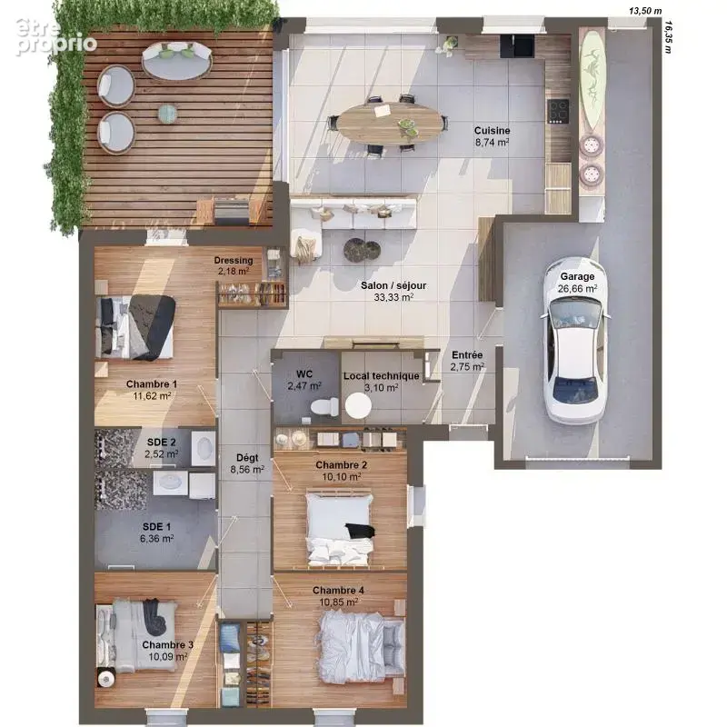 Maison 6 pièces 113 m2 - photo 3