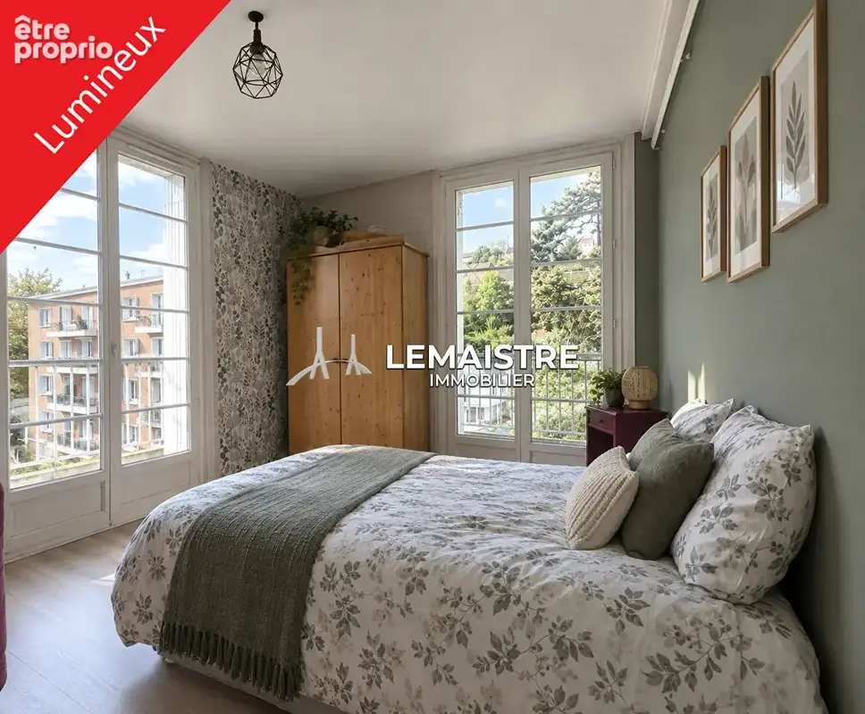Appartement à vendre  Le Havre  63 m²  2 chambres  Dernier étage avec balcons - photo 1