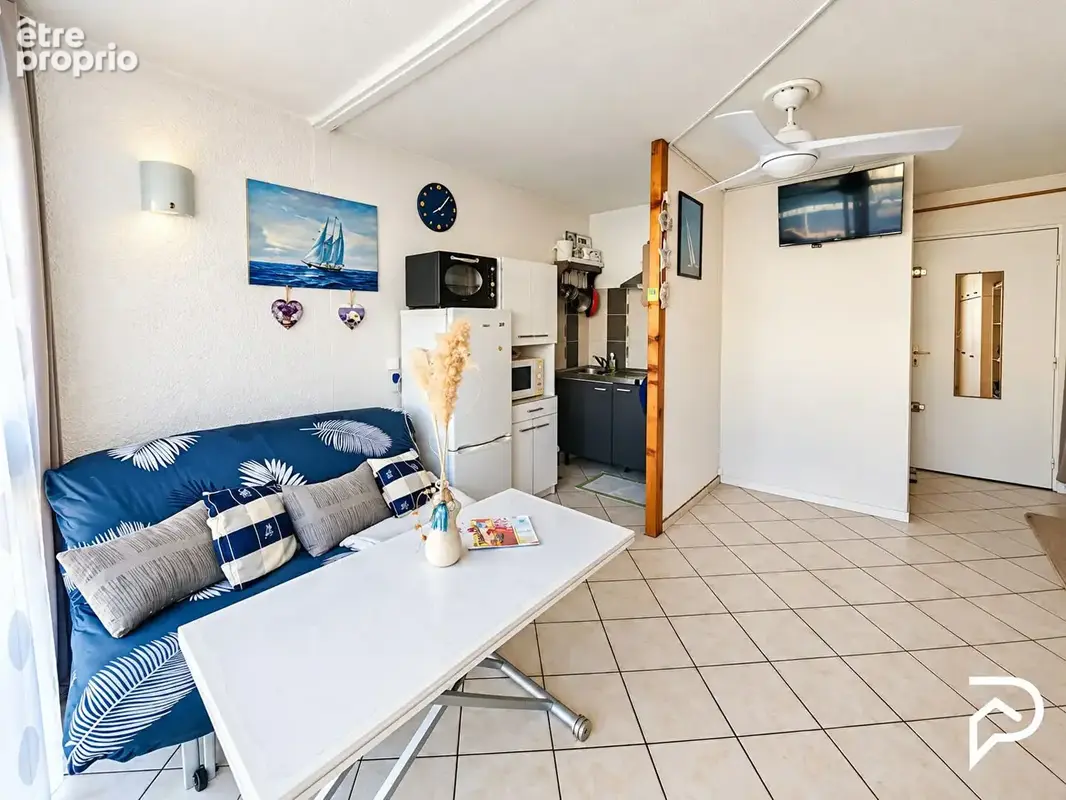 GRUISSAN: Studio lumineux avec piscine, vue dégagée et 4 couchages - photo 2