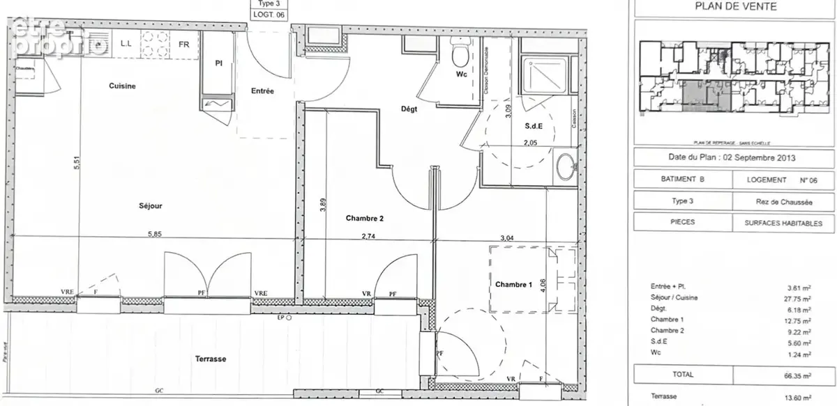 Appartement 3 pièces 66 m² à vendre à Saint-Herblain (44800) - photo 11