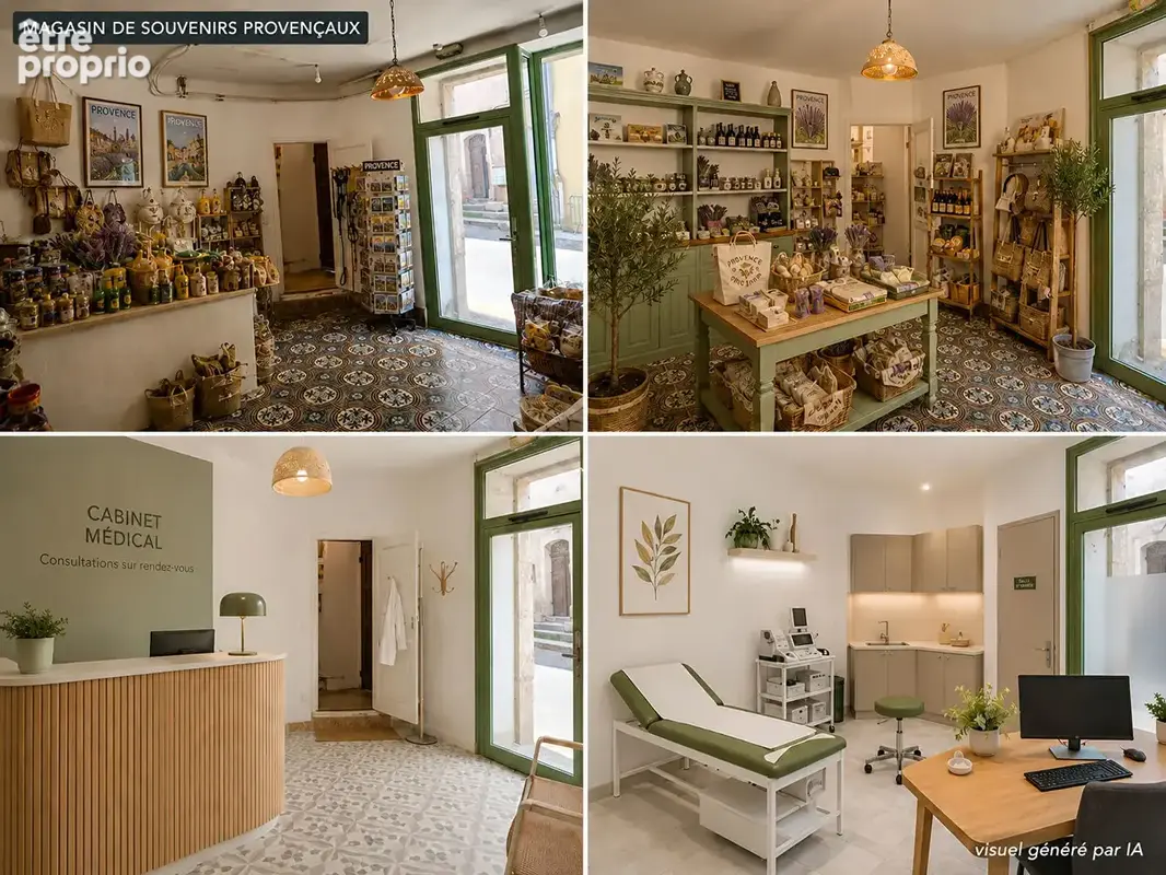Entrecasteaux Coeur du village : immeuble avec local commercial et appartements - photo 4