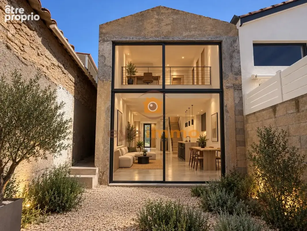 PÉZENAS  Projet de loft de 111 m² avec cour et permis accordé - photo 8