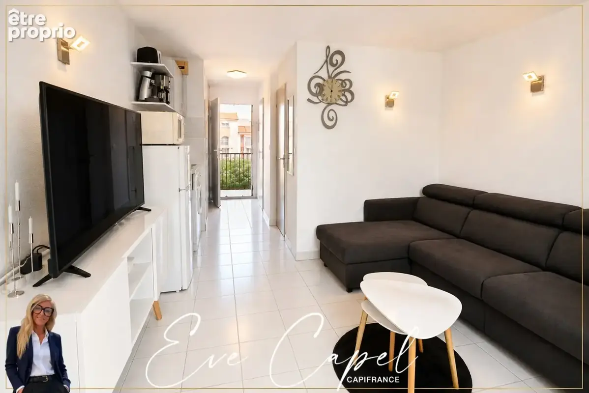 Appartement à vendre 2 pièces LE CAP D'AGDE (34), appartement avec 1 chambre, loggia fermée, avec parking privatif, ascenseur et - photo 8