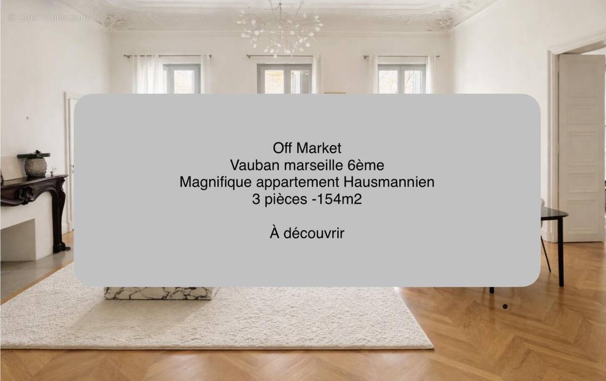 Appartement à MARSEILLE-6E