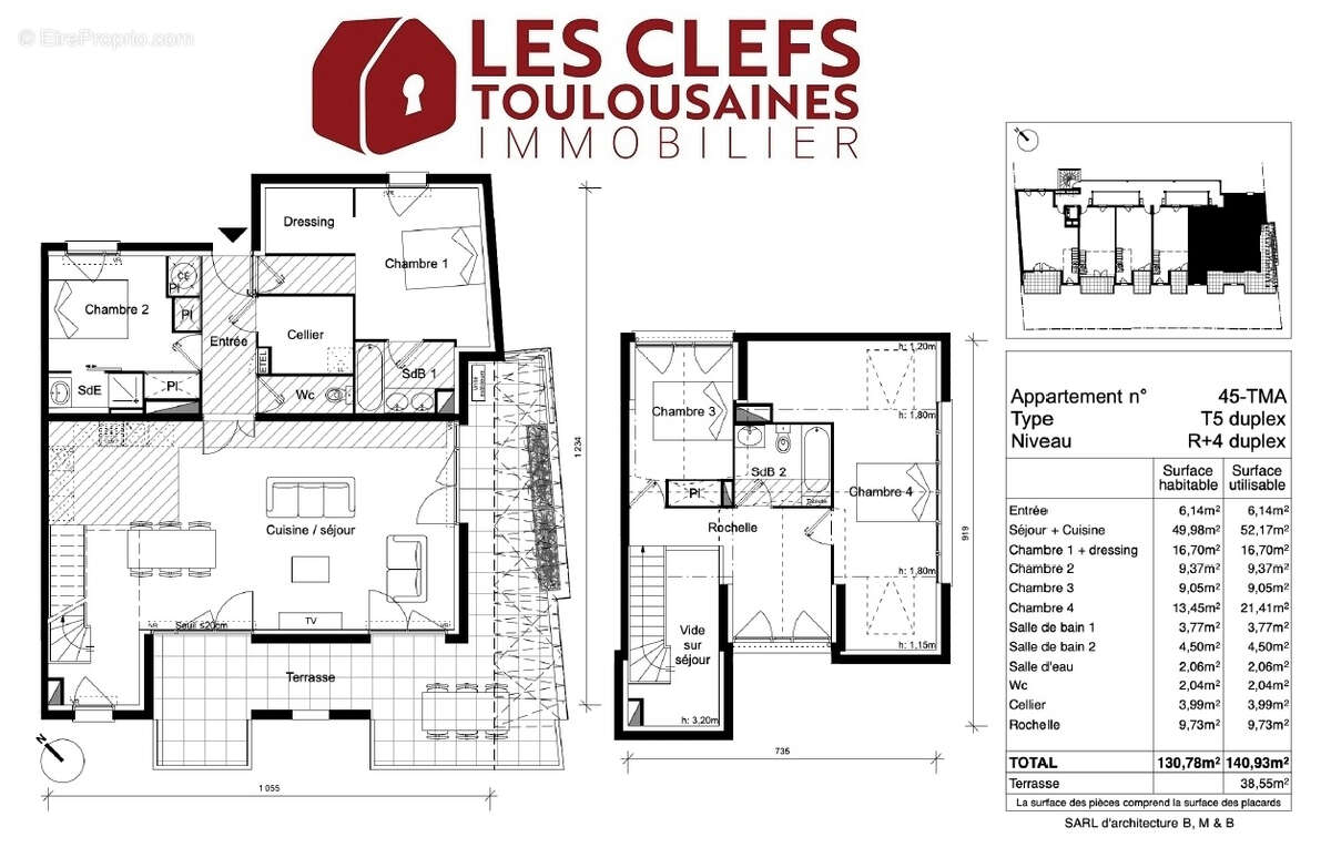 Appartement Toulouse 5 pièces 141m² + 39m² de terrasse ! / PLACE DE L'ORMEAU - photo 11