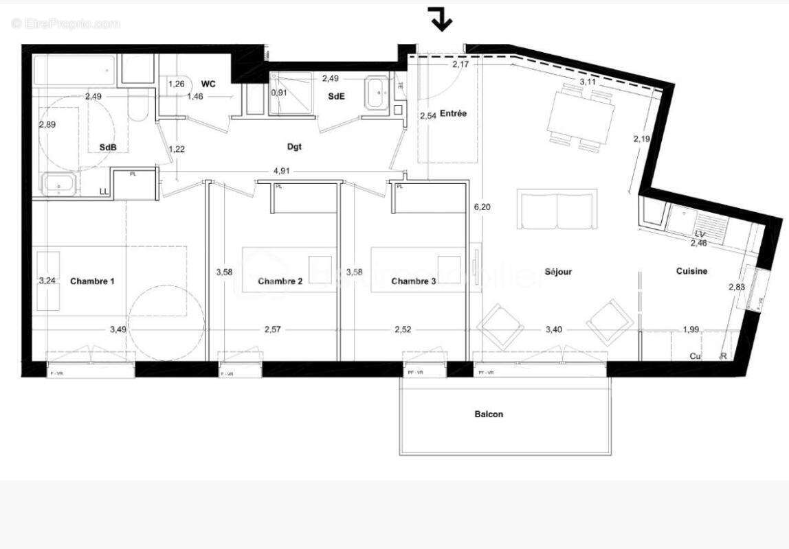 Appartement à NANTERRE