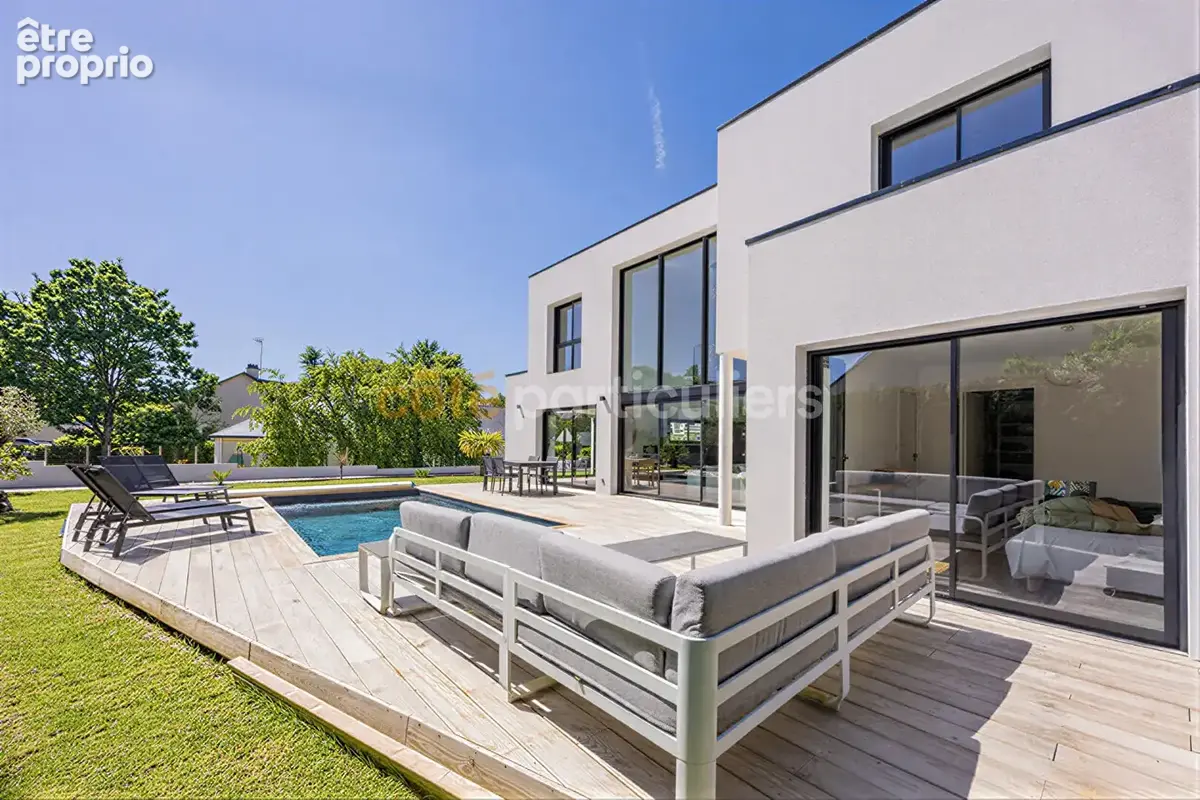 Maison contemporaine 2023 -- 191 m² -- Piscine chauffée -- Sautron - photo 6