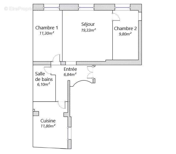 Appartement à PARIS-18E