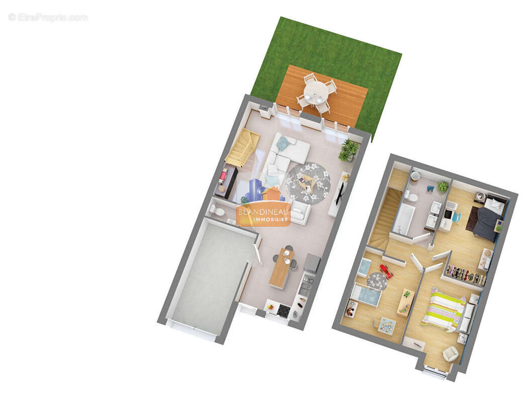 Port st pere - bourg - maison neuve 3 ch + jardin - photo 2