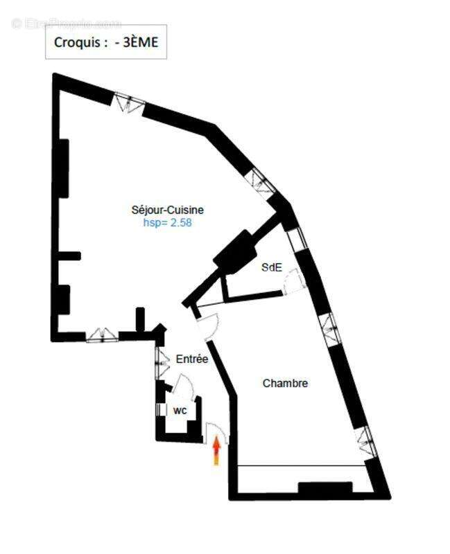 Appartement à PARIS-18E
