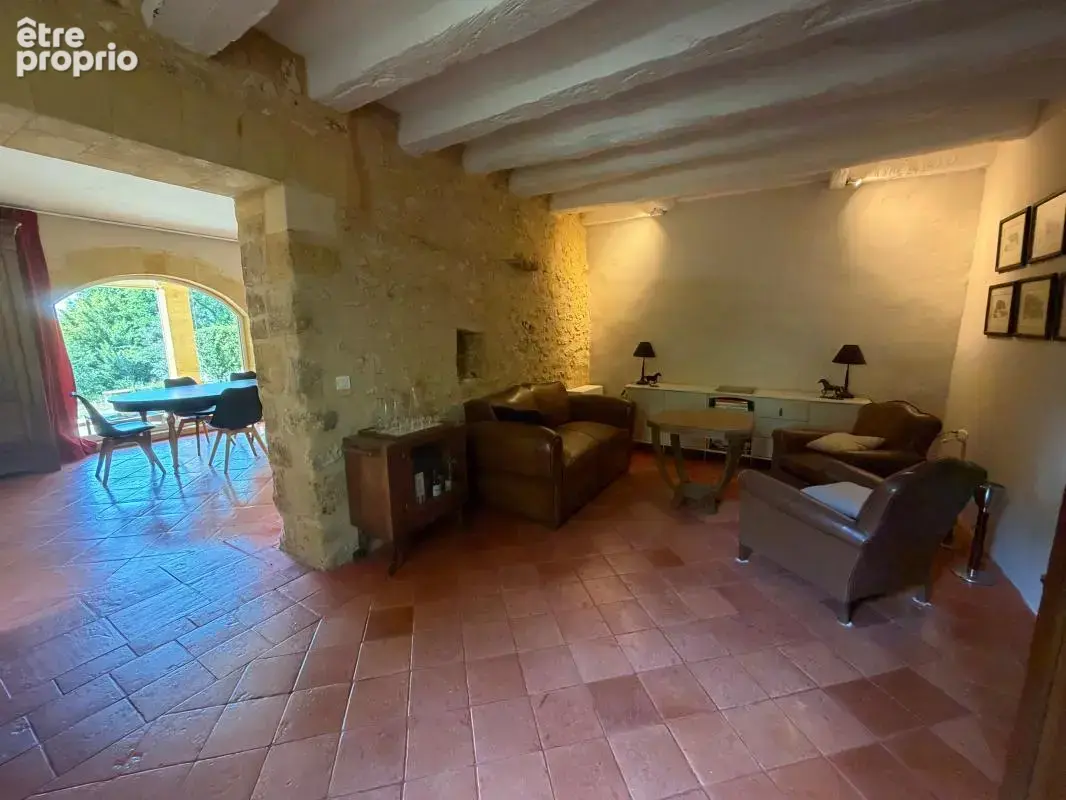 Lalinde — Ancien corps de ferme périgourdin rénové, piscine et dépendances - photo 5