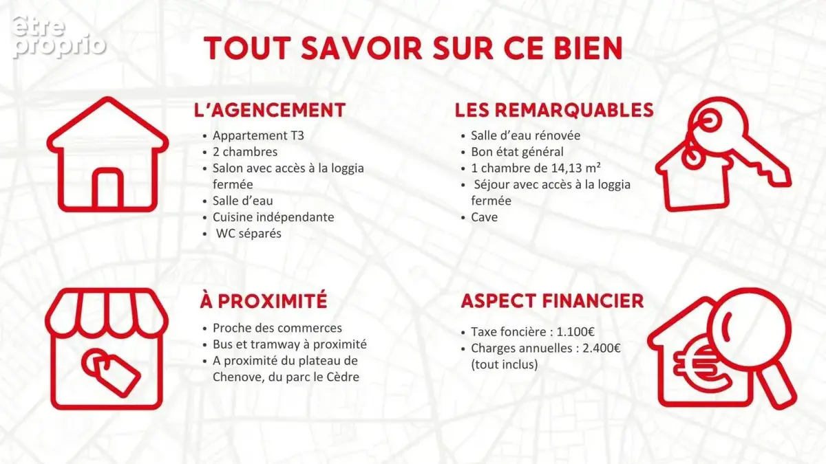 Appartement T3 en bon état de 64 m² avec loggia et cave – Chenôve - photo 2