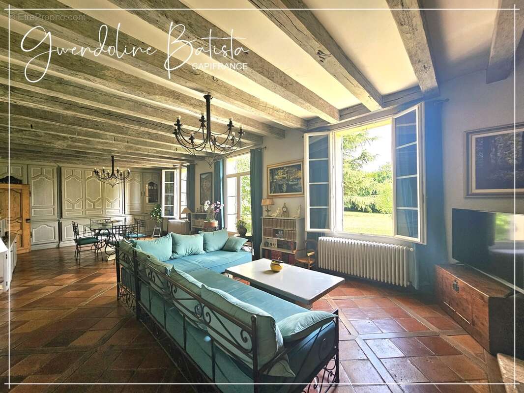Propriété de charme en pierre avec gîte, piscine et parc arboré - LAMONZIE SAINT MARTIN (24) - photo 5